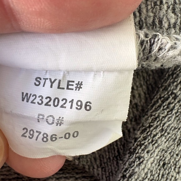 Prana Size S Charcoal Marled Popover Loose High Neck Kangaroo pockets - Picture 9 of 9